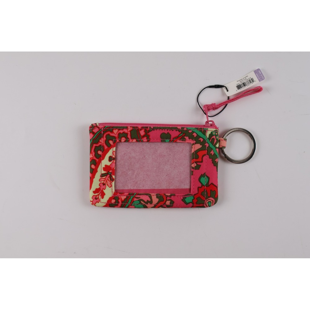 Vera Bradley Zip ID Case Capri Pink Paisley NWT